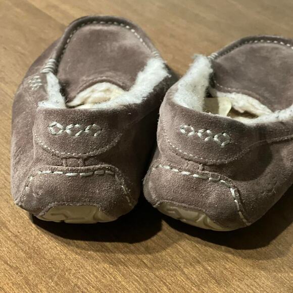 Ugg Ansley Slippers | Uggs | Moccasin | Brown Suede Look - Picture 4 of 7